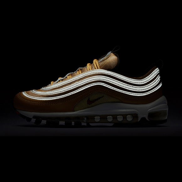 Nike Air Max 97 'Vast Grey & Metallic Gold & Metallic Silver' - Picture 9 of 10